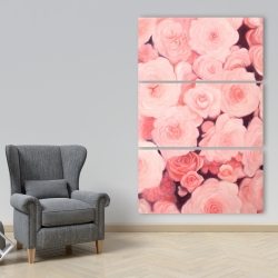 Canvas 40 x 60 - Pink flower field