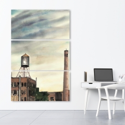 Canvas 40 x 60 - Water tower in new-york