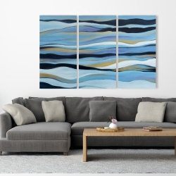 Canvas 40 x 60 - Blue sweep