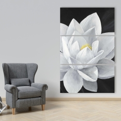 Canvas 40 x 60 - Overhead view of a lotus flower