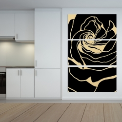 Canvas 40 x 60 - Silhouette of a rose