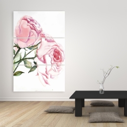 Canvas 40 x 60 - Watercolor pink roses