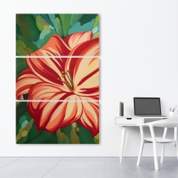 Canvas 40 x 60 - Blooming daylilies