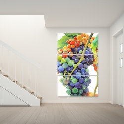 Canvas 40 x 60 - Colorful bunch of grapes