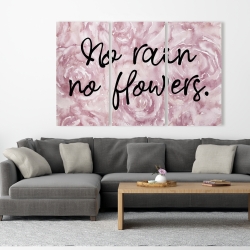 Canvas 40 x 60 - No rain no flowers