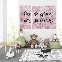 Toile 40 x 60 - Pas de pluie pas de fleurs