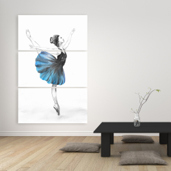 Canvas 40 x 60 - Small blue ballerina