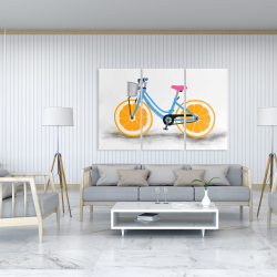 Canvas 40 x 60 - Orange wheel bike