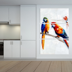 Canvas 40 x 60 - Parrots on a branch