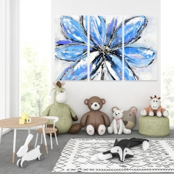 Canvas 40 x 60 - Blue flower