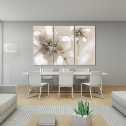 Canvas 40 x 60 - Two cream flowers