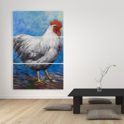 Canvas 40 x 60 - Grey rooster