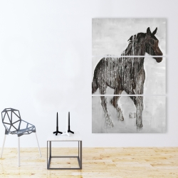 Canvas 40 x 60 - Abstract brown horse