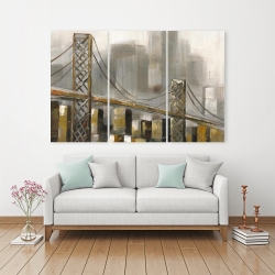 Canvas 40 x 60 - Bridge by a cloudy day