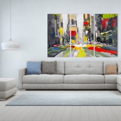 Canvas 40 x 60 - Abstract texturized cityscape