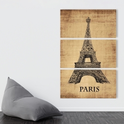 Canvas 40 x 60 - Eiffel tower illustration