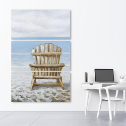 Canvas 40 x 60 - Wood beach chair