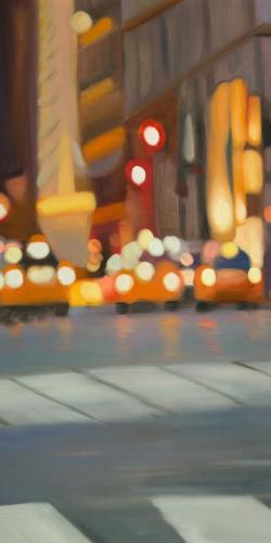 Blurred view of new york