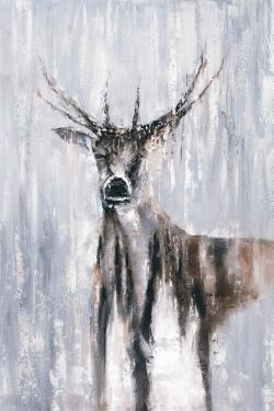 Winter abstract deer