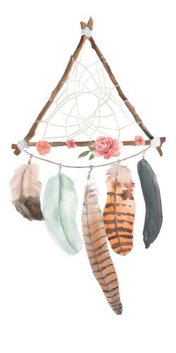 Triangular dream catcher