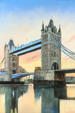 Sunset on the london bridge