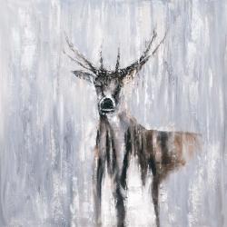 Winter abstract deer