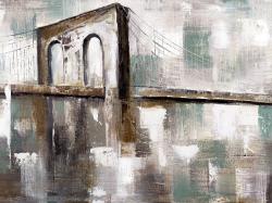 Abstract paint spotted bridge