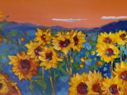 Sunflowers by dawn