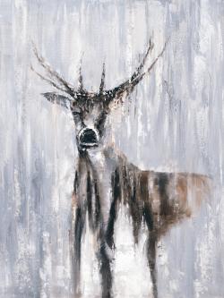 Winter abstract deer