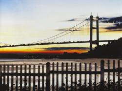 Bridge by sunset