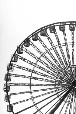 Monochrome ferris wheel