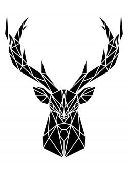 Geometric deer head