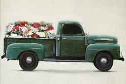 Flowers farm truck