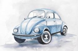 Beetle blue car