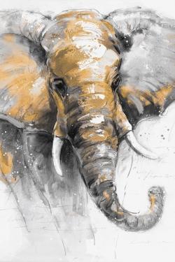 Beautiful golden elephant