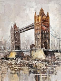 Le tower bridge par un jour gris