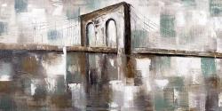 Abstract paint spotted bridge