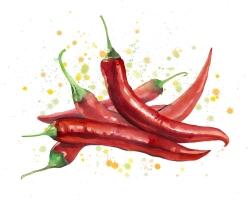 Piments rouges piquants