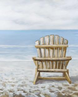 Wood beach chair