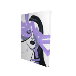 Abstract purple woman portrait