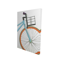 Bicyclette bleue et orange