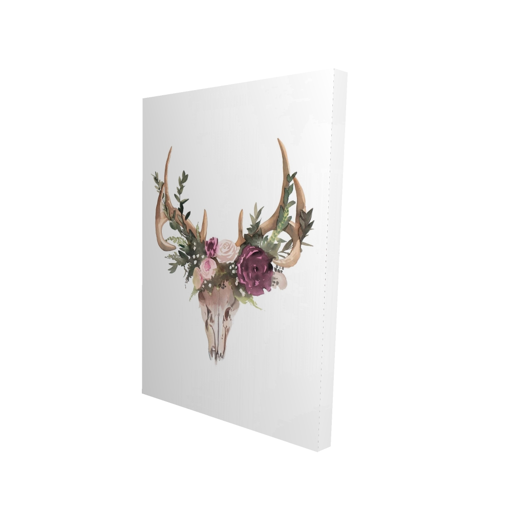 Floral Skull Art Poster (24 x 36) 