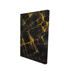 Black and gold marble