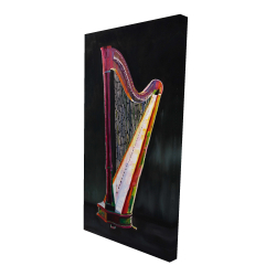 Colorful realistic harp