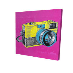 Colorful retro camera