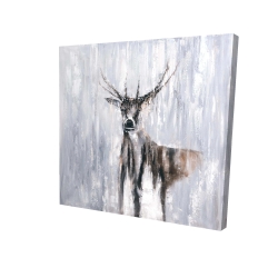 Winter abstract deer