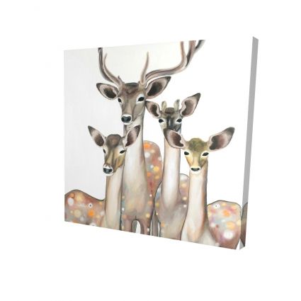 Group of abstract deers