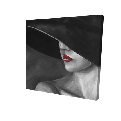 Mysterious woman with a hat