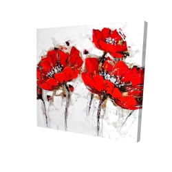 Abstract poppy flowers