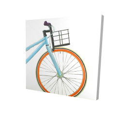 Bicyclette bleue et orange